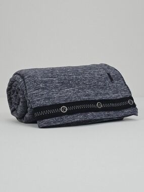 Lululemon Vinyasa Scarf Static Coal Heather Snap Wrap Infinity Scarf